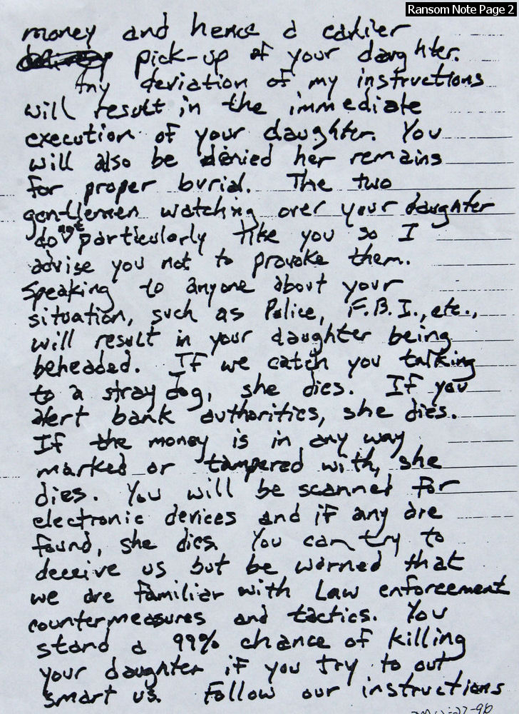 Ransom Note Page 2